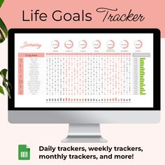 Stay focused and inspired on your journey towards your goals with our special goal tracker Google sheets template with which you can define your goals, plan your habits, and track your progress with ease. Goal Progress Tracker, Habit Tracker Google Sheets, School Planner Template, Digital Bujo, Digital Workspace, 2023 Goals, Goals Sheet, Google Spreadsheet, School Template