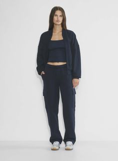 COZY FLEECE MEGA CARGO™ SWEATPANT Wedding Sweatshirts, Cargo Sweatpants, Embroidery Materials, Poplin Dress, Everyday Luxuries, Crop Tshirt, Bra Tops, Hosiery, Workout Clothes