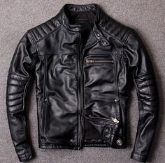 Trendy Leather Jacket, Leather Jacket For Men, Biker Outfit, Leather Jacket Style, Real Leather Jacket, Biker Leather, Jacket For Men, Genuine Leather Jackets, Leather Motorcycle Jacket