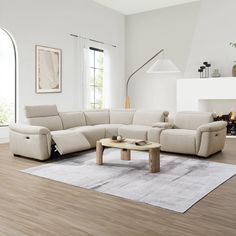 Dayana Beige Power Motıon Sectional Sofa - Ornate Home Small Sectional Couch, Power Reclining Sectional Sofa, Sectional Sofa Beige, Beige Sofa, Sectional Sofa Couch, Acme Furniture, Modular Sectional Sofa, Living Room Furniture Sofas, Modular Sectional