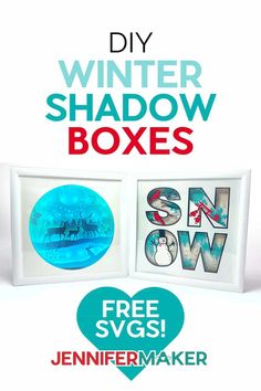 the winter shadow boxes are available for purchase