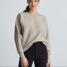 Everlane Renew Fleece Raglan Sweatshirt, Size Xl. Sandstone Color. Never Been Worn Or Washed. New Without Tags. Smoke Free, Pet Free Home. Everlane Long Sleeve Winter Tops, Everlane Long Sleeve Sweater, Everlane Casual Long Sleeve Sweater, Sandstone Color, Sweatshirts Hoodie, Womens Tops, Sweatshirts, Women Shopping, Color