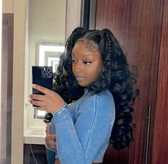 Side Part Ponytail Weave, Styling Wigs, Homecoming 2024, Event Hairstyles, Birthday Hairstyles, Quick Weave Hairstyles, Coding Clothes