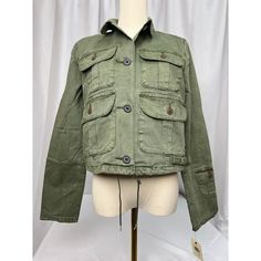 100% Cotton Limited Collation Spring Green Utility Jacket With Multiple Pockets, Green Spring Outerwear With Multiple Pockets, Spring Green Outerwear With Multiple Pockets, White Faux Fur Jacket, Military Jacket Women, Long Sweater Vest, Vintage Jean Jacket, Boho Jacket, Tan Jacket