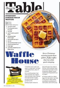 an advertisement for waffle house on a plate