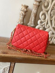 Size: 14.5cm*20cm*6.5cm It comes with Dust box, Care manual, Tag, and Paper bag. Designer Flap Bag With Mobile Phone Pocket For Shopping, Luxury Mobile Phone Bag In Rectangular Case, High-end Crossbody Shoulder Bag For Gift, High-end Pouch Shoulder Bag As Gift, Luxury Rectangular Clutch For Shopping, Red Shoulder Box Bag With Dust Bag, High-end Crossbody Bag For Gift, Red Shoulder Bag With Dust Bag, High-end Red Box Bag For Shopping