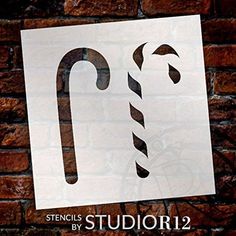 the stencils by studior2 are designed to look like candy canes