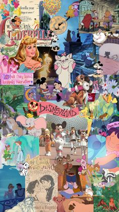 disney collage with many different pictures on it