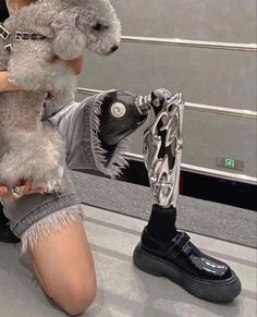 Outfit Categories, Reference Board, Prosthetic Leg, Cyberpunk Aesthetic, Cyberpunk Fashion, Mobility Aids, Futuristic Fashion, Ex Machina, Pose Reference Photo