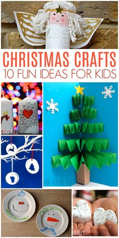 christmas crafts for kids that are fun and easy to make with paper plates, napkins,