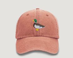 Vintage Duck Embroidered Hat, Comfort Colors Trucker Hat, Cool Bird Design Stich Unisex Baseball Cap, Birthday Dad Hat, Vintage Style Hats We provides the best quality and value when it comes to personalization/customization on clothing products and accessories. We are here to digitize your designs, logos, pictures, and imaginations to various apparels in an attractive way. Hey, its 70% off on our entire stock but its a limited time offer. Don't miss the opportunity to gift your loved one's what they deserve. Your small gestures will make their day memorable We are open for custom orders, just send us a message and we will be there within few minutes. PRODUCT SPECIFICATIONS: - Material: 100% brushed washed cotton. - Vintage style. - 6 panel. - Low profile. - Stitched ventilation eyelets. - Novelty Baseball Cap One Size Fits Most, Novelty Flat Brim Baseball Cap One Size, Novelty Adjustable Cap, Vintage Style Hat, Vintage Duck, Embroidered Hat, Garment Labels, Embroidered Hats, Dad Birthday