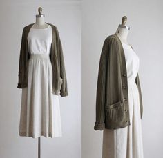 Modest Japanese Fashion, Outfit Collages, Boyfriend Cardigan, Vintage Inspiration, Fashion Attire, White Tee, Summer Clothes