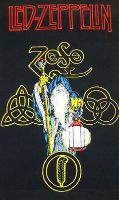 Led Zeppelin Led Zeppelin Art, Arte Heavy Metal, Zeppelin Art, Rock Concerts, Black Light Posters, Greatest Rock Bands