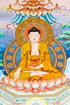 an image of buddha sitting in the lotus position