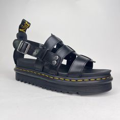 Brand New Without Box. Dr. Martens Terry Brando Black Leather Strap Fisherman Sandals. Size: Women's 11 Men's10 Black Leather Sandals With Leather Strap, Black Buckle Sandals For Streetwear, Black Sandals With Buckle Closure For Streetwear, Black Buckle Closure Sandals For Streetwear, Black Leather Strap Sandals, Leather Open Toe Sandals For Streetwear, Casual Black Sandals With Leather Strap, Shoes Dr Martens, Dr Martens Black