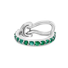 Petite Cuff - WG - Belmont Sparkle The Ear, Emerald Jewelry, Cuff Earrings, Emerald Diamond, Gold Material, Single Piece, Ring Necklace, Precious Metals, Semiprecious Stones