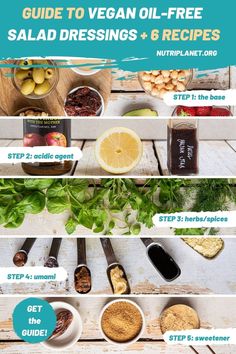 Here’s a step-by-step guide of how to make vegan oil-free salad dressings + 6 oil-free salad dressing recipes. Vegan Side Dishes, Candida Diet