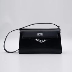 Luxury Simple Design Retro Leather Shoulder Bag Classic Crossbody Evening Bag For Travel, Classic Clutch Shoulder Bag For Travel, Classic Handheld Clutch For Travel, Elegant Handheld Travel Wallets, Elegant Handheld Travel Wallet, Classic Handheld Shoulder Bag With Hasp Closure, Classic Pouch Evening Bag For Travel, Luxury Travel Flap Bag With Hasp Closure, Handheld Leather Shoulder Bag With Hasp Closure