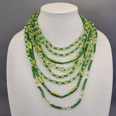 New! Layered Necklace Green Acrylic Glass Seed Beads Silver Tone Jewelry 17" was just added to eBay. Check it out! #eBay #eBaySeller Necklace Green, New Jewelry, Glass Seed Beads, Green Necklace, Tube Beads, Layered Necklace, Fashion Jewelry Necklaces, Layered Necklaces, Fashion Watches