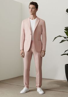 Pink And White Suit Men, Pastel Outfit Men, Tuxedo Suit For Men, Suits And Sneakers, Blazer Outfits Men, Dinner Suit, Designer Suits For Men, Pink Suit