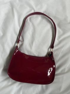 Dark Red Shoulder Bag, Dark Red Purse, Dark Red Bag, Cute Shoulder Bags, Aesthetic Shoulder Bag, Engagement Photo Outfits Fall