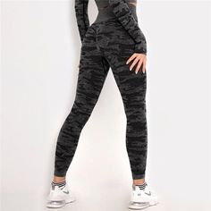 Seamless Camo Legging Sport Woman Fitness, Gym Pants, Women's Sports, Seamless Leggings, Yoga Mats, Sports Leggings