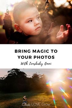 a little boy with his hands in the air and text that reads, bring magic to your