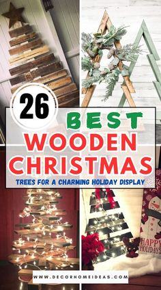 the best wooden christmas trees for a charming holiday display