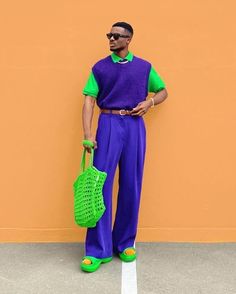 Mode Queer, Create A Wardrobe, Looks Hip Hop, Spiritual Fashion, Color Combos Outfit, Neon Outfits, Queer Fashion, Street Fashion Men Streetwear, Mens Outfit Inspiration