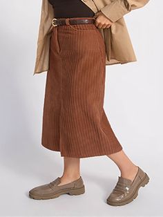 Selling Point 1. Fabric: Corduroy Specifications Gender:Women's,Style:Fashion,Casual,Occasion:Going out,Daily,Street,Vacation,Date,Fabric:Polyester,Corduroy,Design:Split Ends,Pocket,Pattern:Solid Colored,Season:Autumn / Fall,Winter,Length (cm):S:91;M:92;L:93,Hips (cm):S:92;M:96;L:100,Fit Type:Regular Fit,Dress Length:Midi,Pants Type:Skirt,Long Skirt, Photos Size Chart Centimeters Size Waist Length Hips S 66 91 92 M 70 92 96 L 74 93 100 Brown Skirts, Long Skirts For Women, Blouse Jeans, Split Ends, Winter Skirt, Type Of Pants, Fitted Dress, Long Skirt, Jean Coat