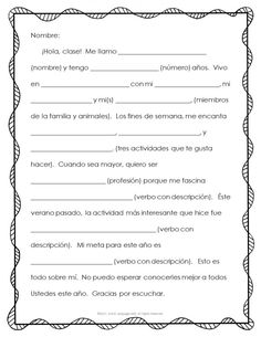 the spanish language worksheet is shown in black and white, with an image of a