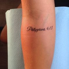 a person with a tattoo on their arm that says pittipinos 4 13