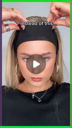 How To Wear An Elastic Headband, Leather Headband Outfit, Hair Styles With A Headband, Wide Headband Outfit, Up Do With Headband, Cloth Headband Hairstyles, Updos With Headbands, Hair Band Hairstyles Headbands, Nurse Headband Hairstyles