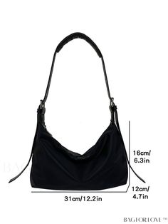 BagForLove - Black Dumpling-Shaped Womens Messenger Bag - Lightweight, Versatile, and Stylish Product Description Color Black Type Hobo Bag Pattern Type Plain Composition 100% Nylon Material Nylon Details Pictures Similar Products h2 { text-align: center; } /* æ¢è¡ */ li{ white-space: normal; word-break: break-all; word-wrap: break-word; } .red-box { width: 100%; display: flex; flex-direction: row; flex-wrap: wrap; justify-content: center; } .red-box > div { width: 190px; height: 250px; margin: 10px; } .red-box > div > a > img { width: 190px; height: 250px; } .size-box { width: 100%; margin: auto; white-space: nowrap; } .table { border-collapse: collapse; border-spacing: 0; width: 100%; table-layout: fixed; } tr, td, th { border: 1px solid rgb(175, 173, 173); padding: 10px 0px; text-alig Trendy Black Shoulder Bag With Single Strap, Black Rectangular Hobo Bag With Single Shoulder Strap, Casual Evening Bucket Bag With Adjustable Strap, Versatile Black Bag With Single Shoulder Strap, Versatile Black Hobo Bag For Daily Use, Casual Black Rectangular Hobo Bag, Casual Black Hobo Shoulder Bag, Casual Evening Shoulder Bag With Double Handle, Elegant Black Hobo Shoulder Bag