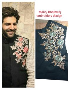 Border Embroidery Designs, Border Embroidery, Boutique Collection, Indian Wedding Dress, Easy Paper Crafts, Designer Clothes For Men, Mens Casual, Mens Casual Outfits