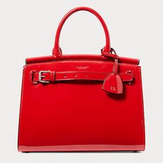 Red Business Bags With Silver-tone Hardware, Red Business Bag With Silver-tone Hardware, High-end Red Satchel, Luxury Red Bags With Leather Lining, Red Business Bags With Palladium Hardware, Classic Red Leather Satchel, Timeless Red Leather Bag, Classic Red Satchel With Gold-tone Hardware, Timeless Red Leather Satchel