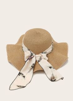 Straw Bag Outfit, Knot Decor, Beachy Style, Beach Hats, Straw Beach Bag, Bow Decor, Bow Knot, Summer Hat, Handmade Hat