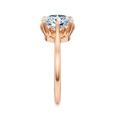 The Hester Solitaire engagement ring setting by G.St Ceremony is a masterclass in regal simplicity. Featuring a 6-prong crown cathedral basket and a tapered 1.6mm polished shank, this elegant design is made to showcase your choice of a round or oval center stone with timeless sophistication. • Available in 14k gold, 18k gold, and platinum• Band width: 1.6mm• Customizable center stone: available in round or oval cuts • Made to order; ships in 6 weeks *Pricing for setting increases for center ston Ceremony Design, Engagement Ring Setting, Basket Set, Good Dates, Ring Setting, Crown Jewels, Basket Sets, One Ring, Curated Gifts