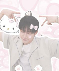 #straykids #bangchan #pink #kawaii #coquette #hellokitty #icon In Skz, Pc Binder, Phone Setup, Photo Icon, Kawaii Coquette, Pink Kawaii, Pfp Banner, Straykids Bangchan, Comfort Person