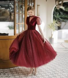 Prom Dress A Line, Prom Dress Burgundy, Burgundy Evening Dress, A Line Evening Dress, Short Prom Dress, Short Prom, 인물 사진, Mode Vintage, Fancy Dresses