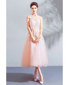 Buy Fairy Pink Butterflies Tulle Party Dress Tea Length With Flowers at wholesale price online. Free shipping and pro custom service since 2009. Summer Tea Length Evening Dress With Fitted Bodice, Fitted Bodice Tea Length Evening Dress For Summer, Summer Evening Dress With Fitted Bodice, Tea Length, Spring Banquet Dress With Fitted Bodice, Summer Tulle Dress For Banquet, Spring Dress With Fitted Bodice For Banquet, Pink Tea Length Dresses For Prom Season, Pink Tea-length Dresses For Prom Season, Spring Banquet Evening Dress With Fitted Bodice