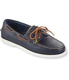 #LLBean: Men's Casco Bay Boat Mocs Classic Navy Leather Boat Shoes, Navy Leather Casual Slip-ons, Classic Navy Boat Shoes With Round Toe, Leather Slip-on Moccasins For Boating, Casual Slip-on Boat Shoes For Outdoor, Outdoor Slip-on Boat Shoes With Rubber Sole, Casual Slip-on Boat Shoes With Leather Footbed, Casual Navy Loafers With Rubber Sole, Navy Slip-on Boat Shoes For Boating