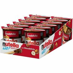 nutella nuts with breadsticks display case 24x250g each pack