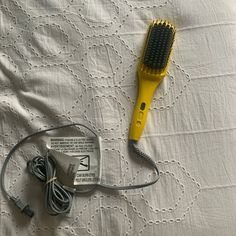 I Purchased This Brush Along With A Few Other Items For Optimal Styling, However, I Opted For A Keratin Treatment And Haven’t Had To Do Much Styling Since. I’ve Used The Brush *Maybe 3 Times. It Is In Pristine Condition! Message Me With Questions! Straightening Brush, Keratin, Womens Hairstyles, Conditioner, Yellow, Hair, Color