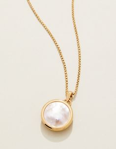 Mini Round Locket Necklace 18 Mother-of-Pearl from Spartina 449 Round Locket Necklace, The Power Of Positive Thinking, Power Of Positive Thinking, Round Locket, Spartina 449, Jewelry Lockets, Mini Frames, Photo Holder, Photo Holders