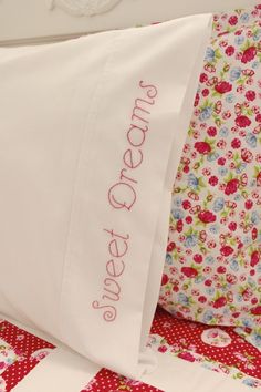 there is a pillow with the words dream on it