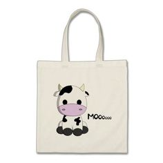 Cute baby cow cartoon tote bag Cute Bags With Cartoon Print For Everyday Use, White Cartoon Bags For Daily Use, Cartoon Style White Bag For Daily Use, Cute White Shoulder Bag With Animal Design, Cute White Bag With Animal Design, Cute White Bags With Animal Design, White Cartoon Bag With Cute Design, White Cartoon Style Bag With Cute Design, White Rectangular Fun Canvas Bag