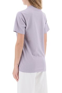 Sporty&Rich T-shirt crafted in pure cotton jersey. It features ribbed crew-neck and it's characterized by contrasting 'Wellness' print on the chest. Slim fit. The model is 177 cm tall and wears size XS. Size Info STANDARD Color Detail Purple Made In United States Material 100% CO Season One spring Season Two summer Product clothing Brand Sporty & Rich Size And Fit Trench Dress, Tshirt Crafts, Latest Fashion Design, Sporty And Rich, Cool Socks, Pant Shirt, Jeans Dress, Prints For Sale, Pure Cotton