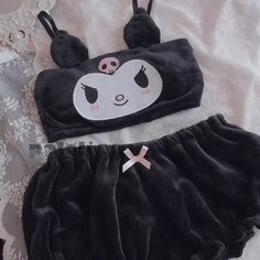 Kawaii Anime Cute Pajamas Set sold by PlushyPets on Storenvy Kuromi Two Piece Set, Sanrio Outfits, Sanrio Clothes, Kawaii Pajamas, Women Anime, Cute Pajama Sets, Cute Pajamas, Hello Kitty Items, Velvet Top