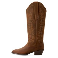 We took our quintessential cowboy boot and gave it a bit more height, resulting in a head-turning, leg-lengthening style that can go anywhere. It's just as comfortable, just as versatile, and comes with StretchFit, which means it expands to fit different calf sizes. Heritage R Toe Tall Stretchfit Western Boot | Product Features : 0 : ATS® technology provides ergonomic support on uneven terrain, 1 : StretchFit panels under the pull tabs give an additional inch to fit a wide range of calves, 2 : R Wide Calf Snip Toe Boots For Country Events, Wide Calf Boots With Snip Toe For Country Events, Western Wide Calf Boots For Western-themed Events, Rustic Fitted Boots For Rodeo, Fitted Western Boots For Country Events, Western Style Fitted Boots For Country Events, Fall Ranch Boots With Leather Sole, Leather Sole Boots For Ranch In Fall, Ranch Boots With Leather Sole For Fall